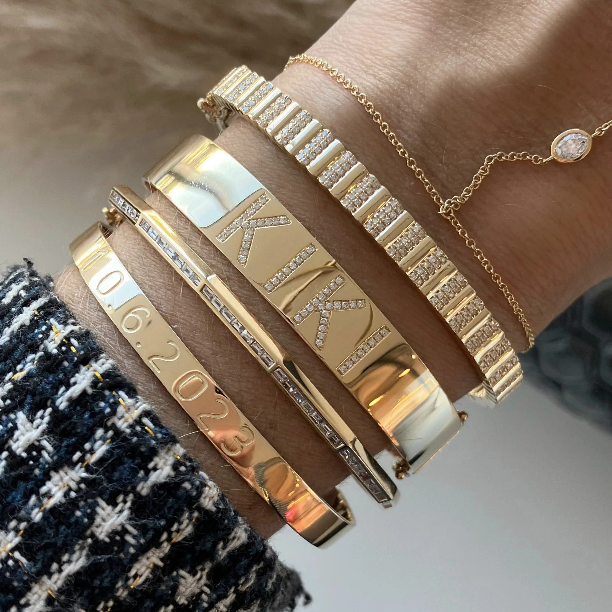Bracelete Geometric Baguette