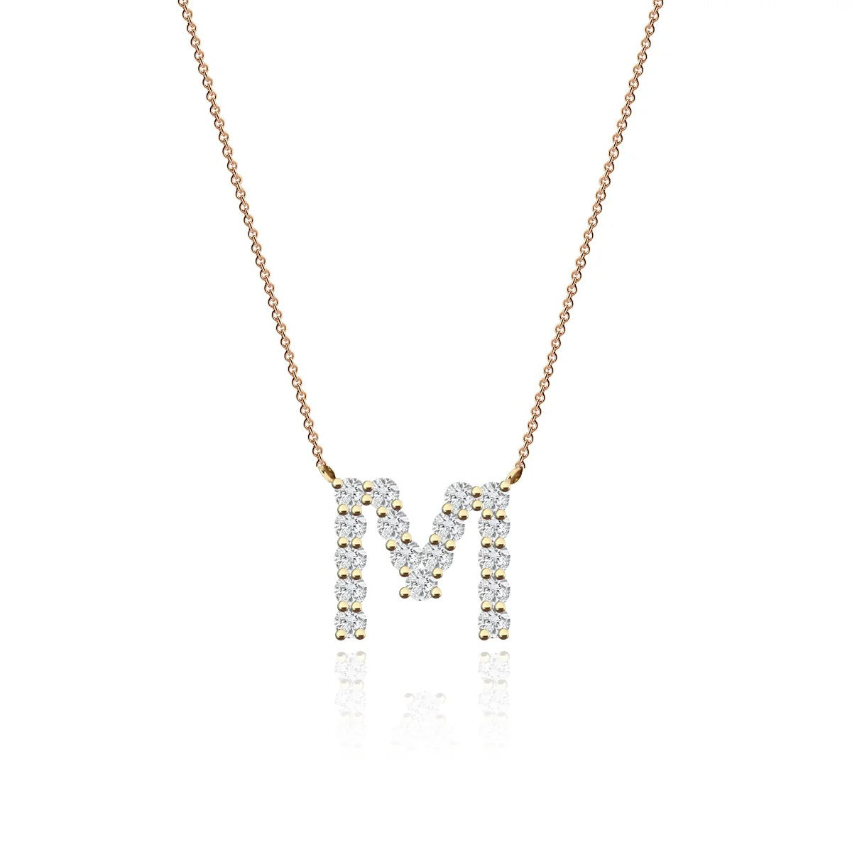 Diamond Initial Necklace