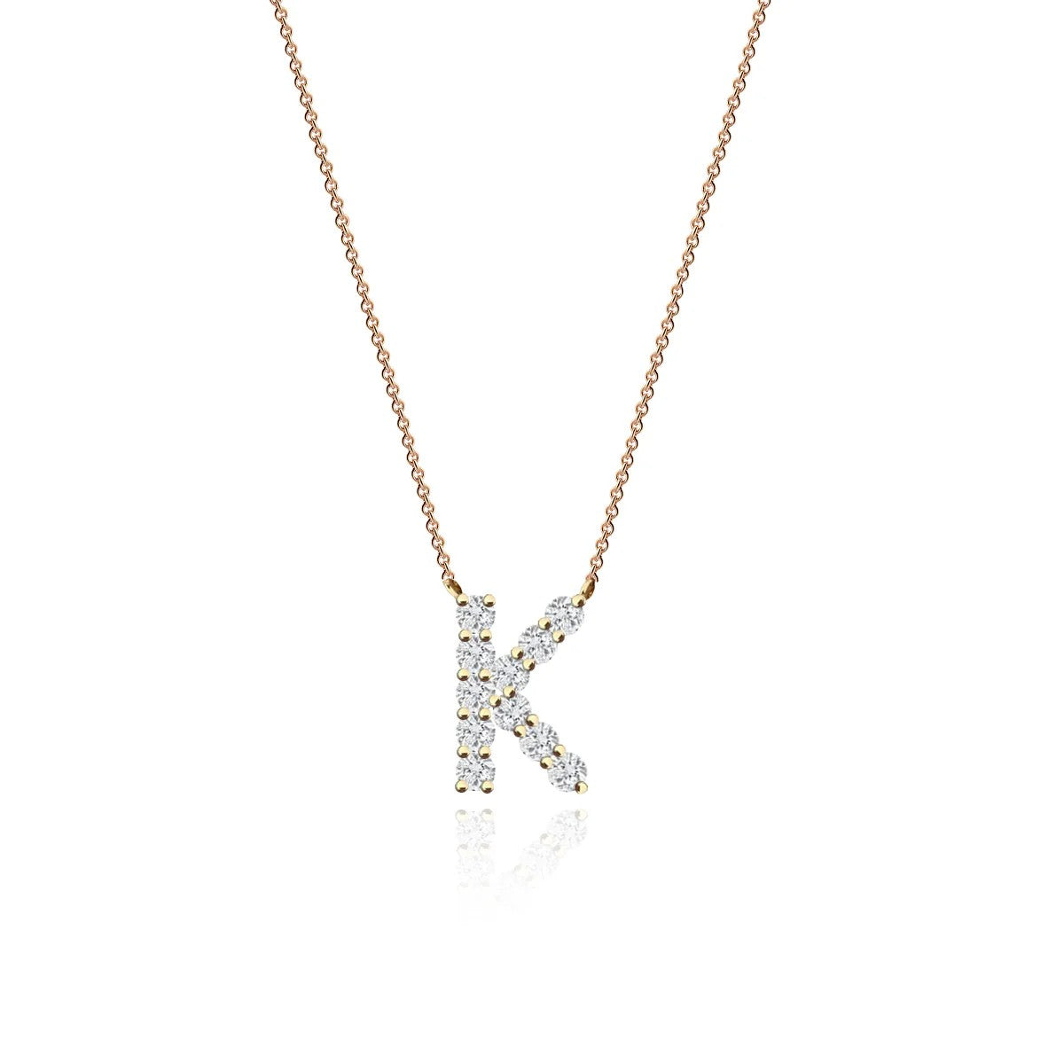 Diamond Initial Necklace