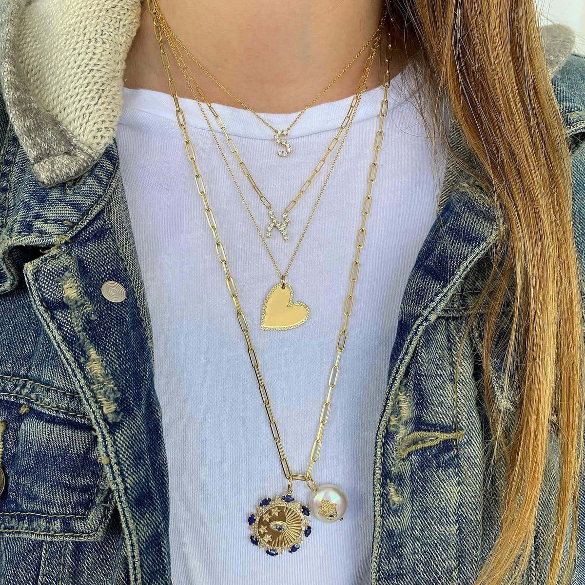 Diamond Initial Necklace