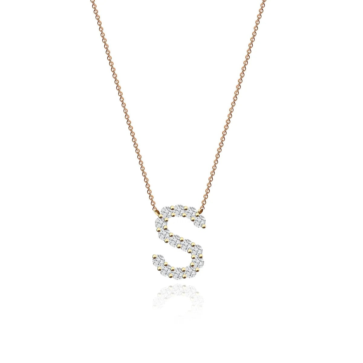 Diamond Initial Necklace
