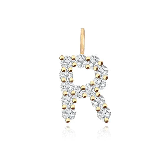 Pingente Inicial com Diamantes