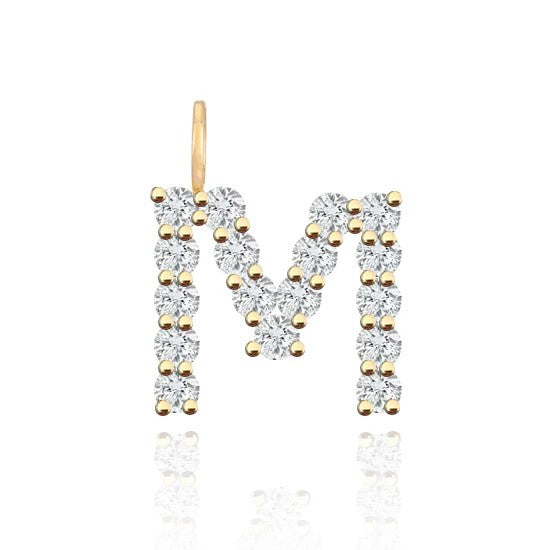 Pingente Inicial com Diamantes