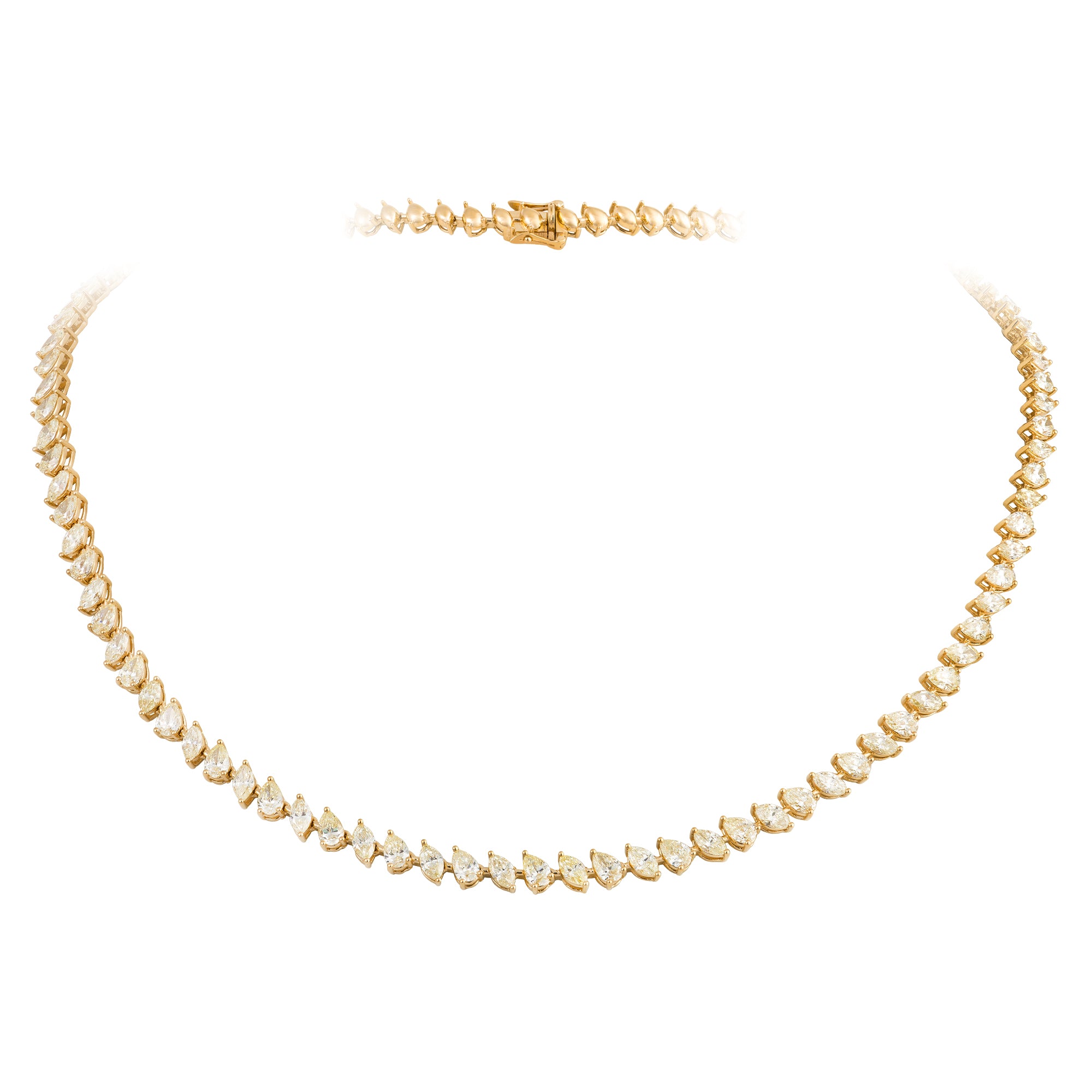 Riviera Fancy Yellow Necklace 11cts