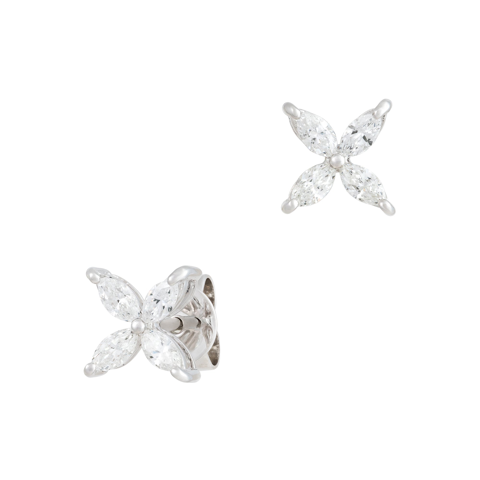 Flower Diamond Earrings 0.43cts