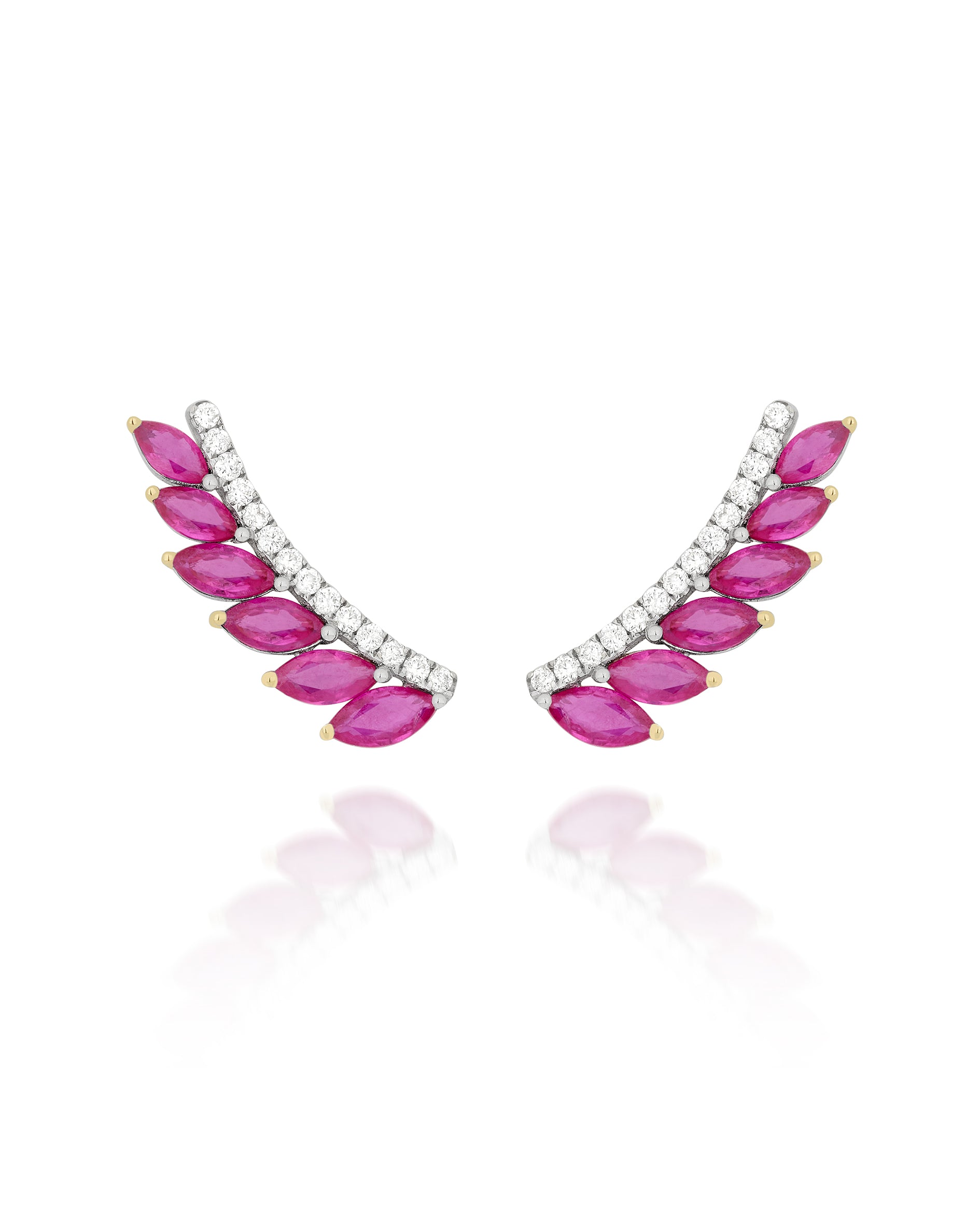 Brinco Ear Cuff Rubi 3cts