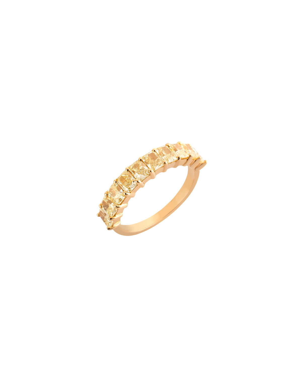Half Eternity Ring with Marquise Cut Diamonds