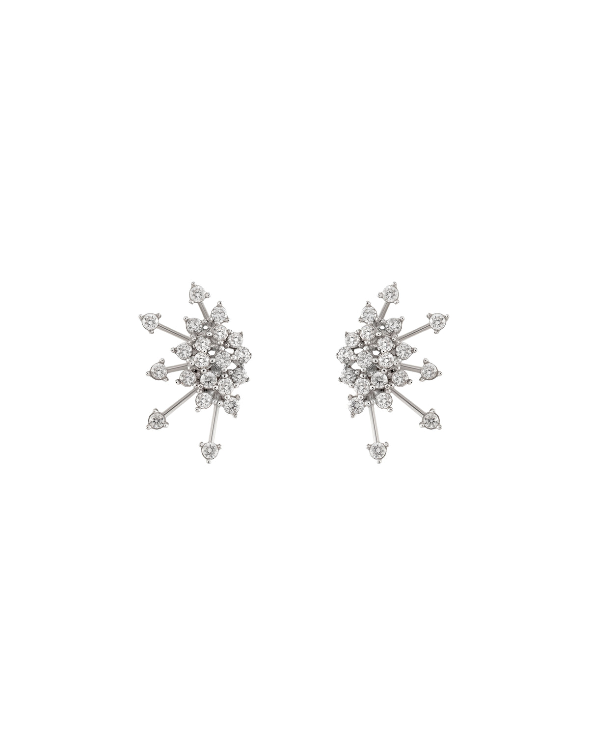 Wings Earrings with 2.80cts of Diamonds