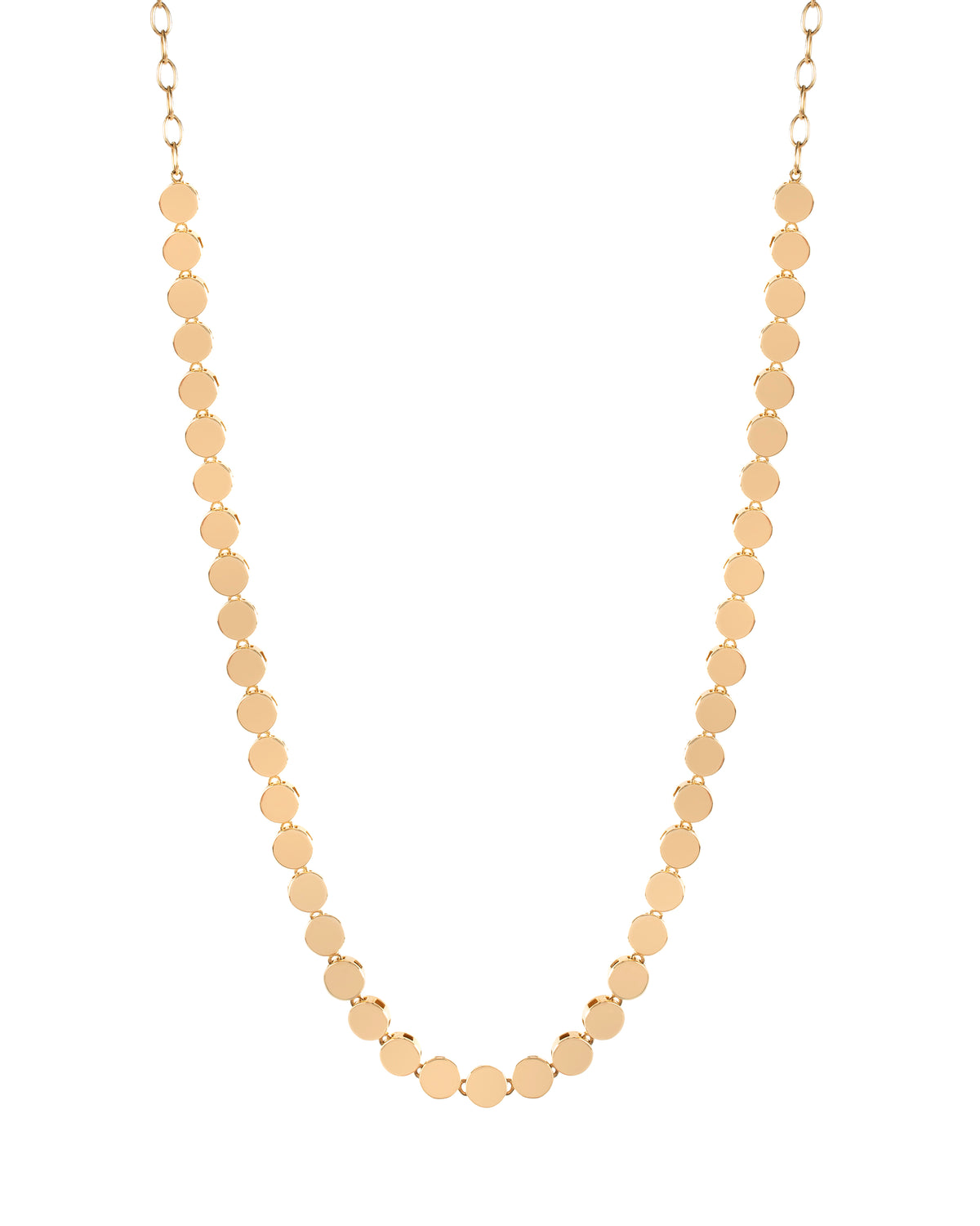 Colar Pastilhas em Ouro Amarelo