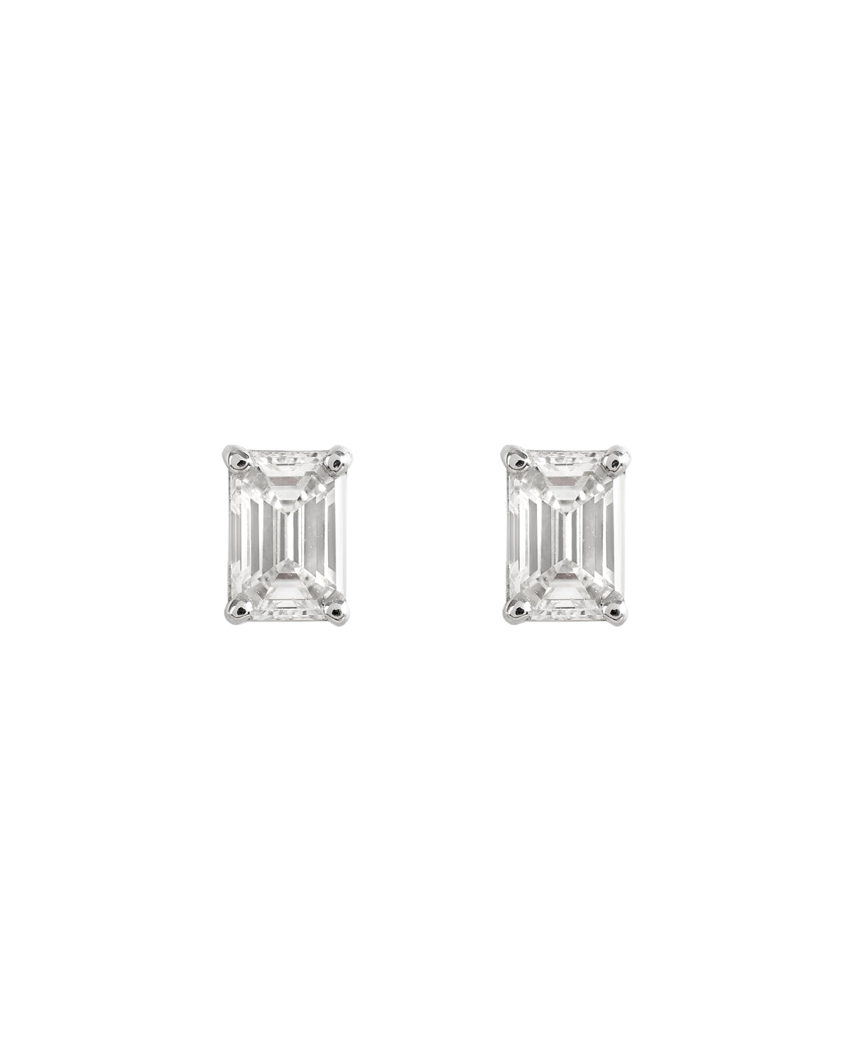 Brinco Solitário Diamantes Emerald 0.74cts