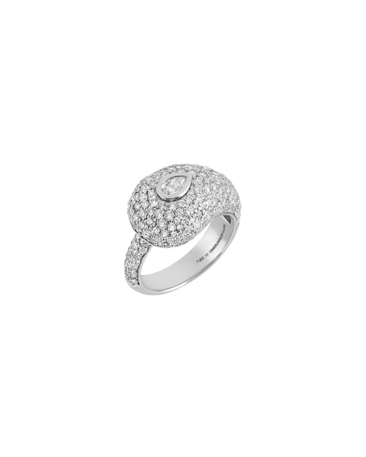 Fancy Yellow Solitaire Ring 0.72cts