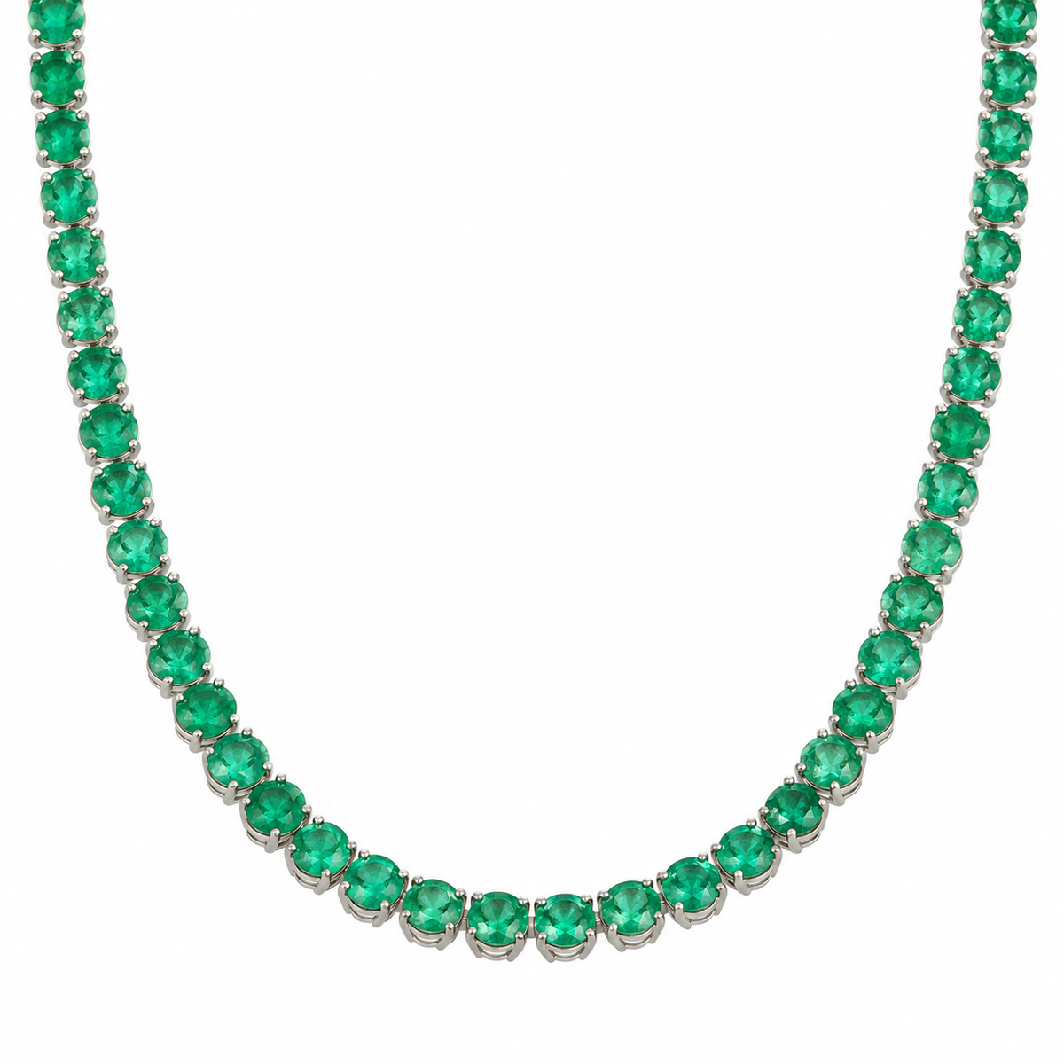 Emerald Riviera Necklace 9.31cts