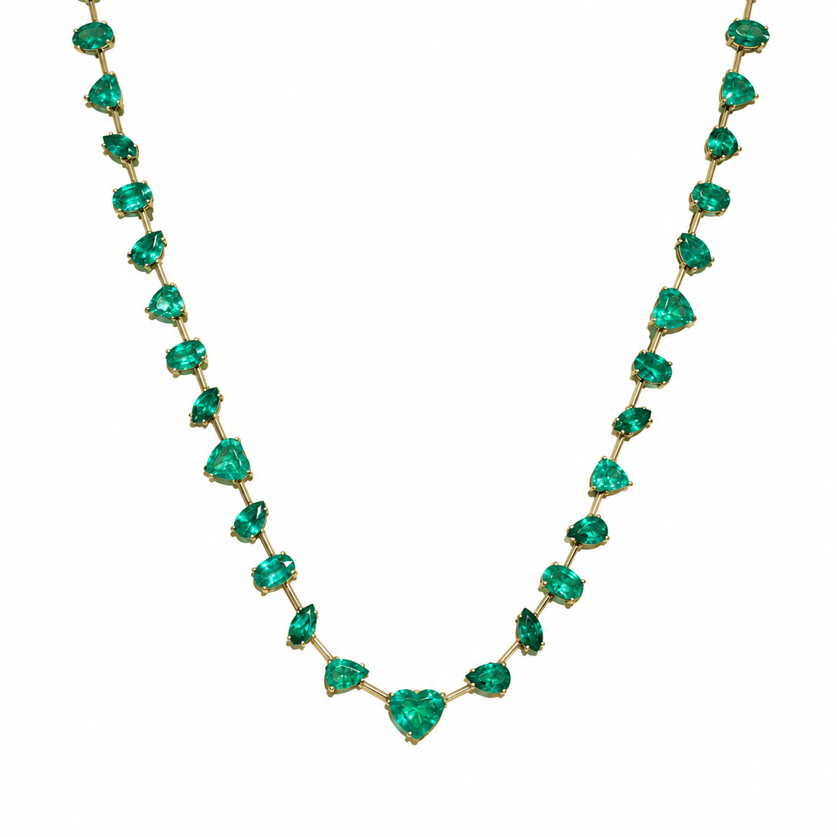 Emerald Riviera Necklace 9.31cts