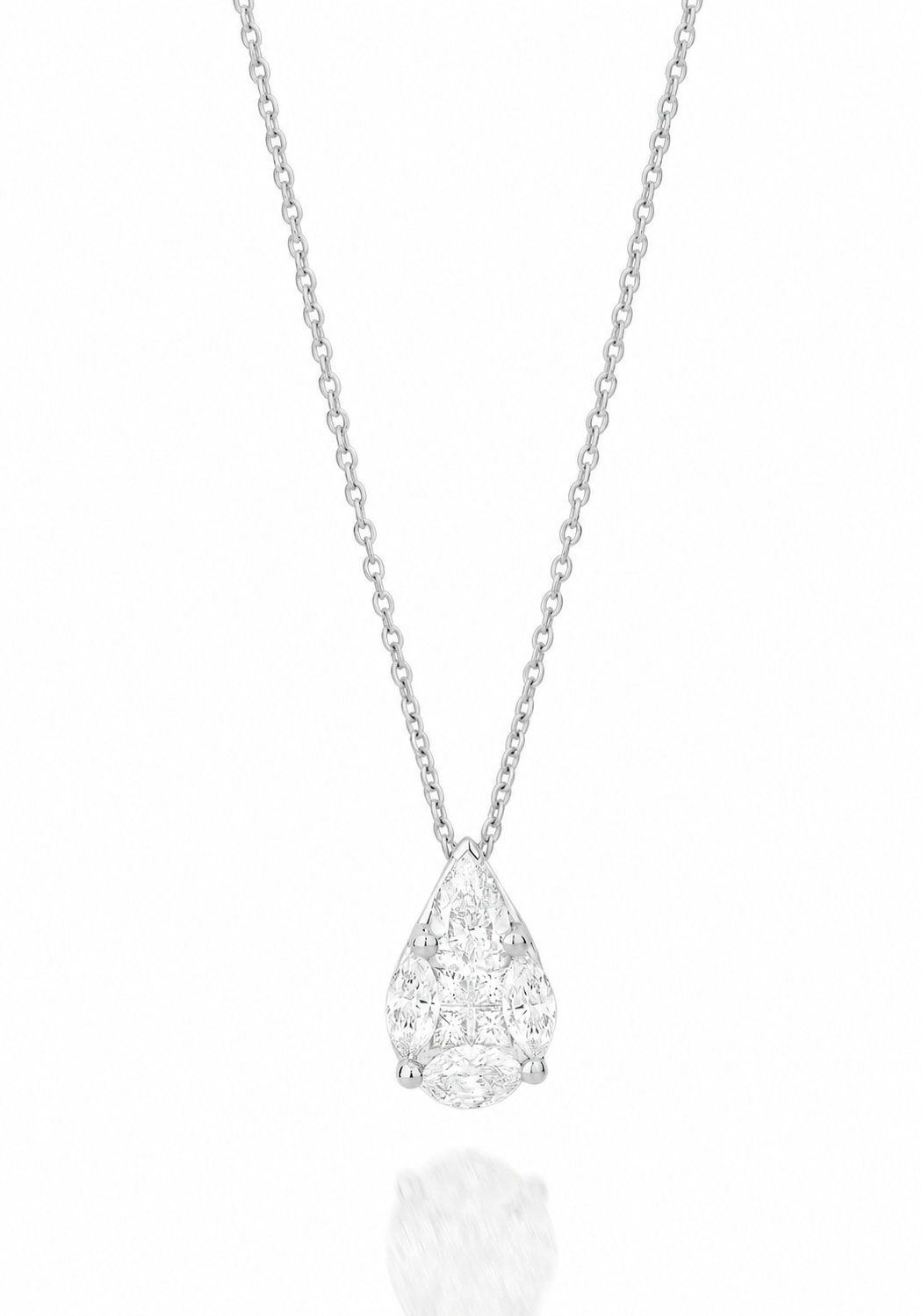 Colar Gota de Diamantes 0.60cts