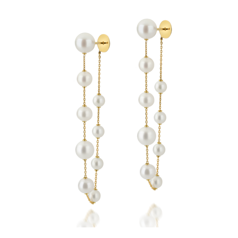 Long Pearl Earrings