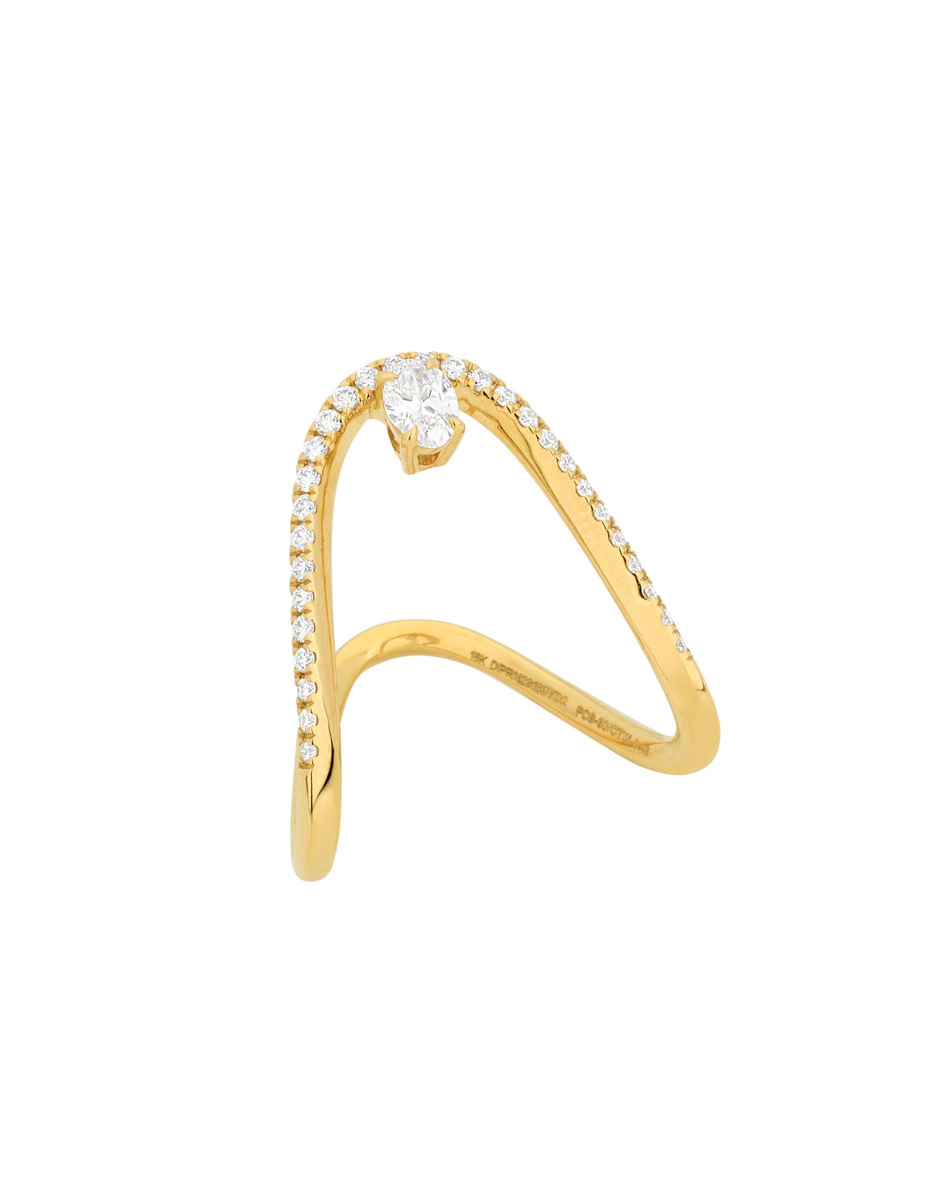 Anel com Diamantes 0.49cts