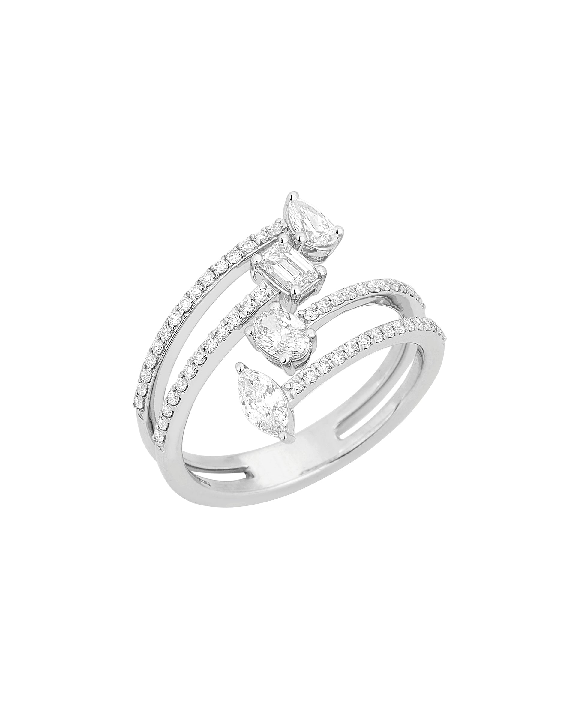 Anel com Diferentes Lapidações 0.96cts