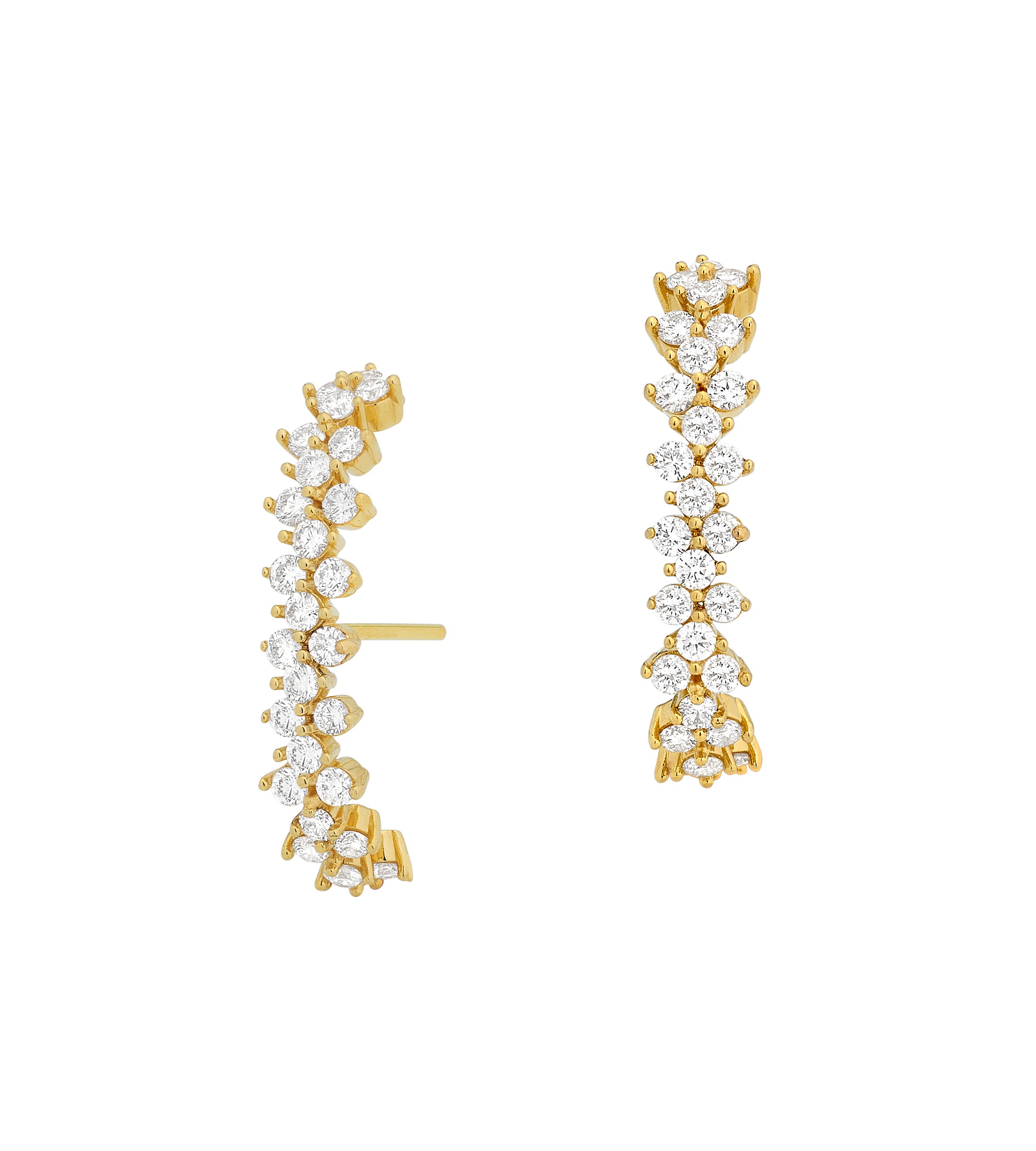 Brinco Ear Hook Diamantes