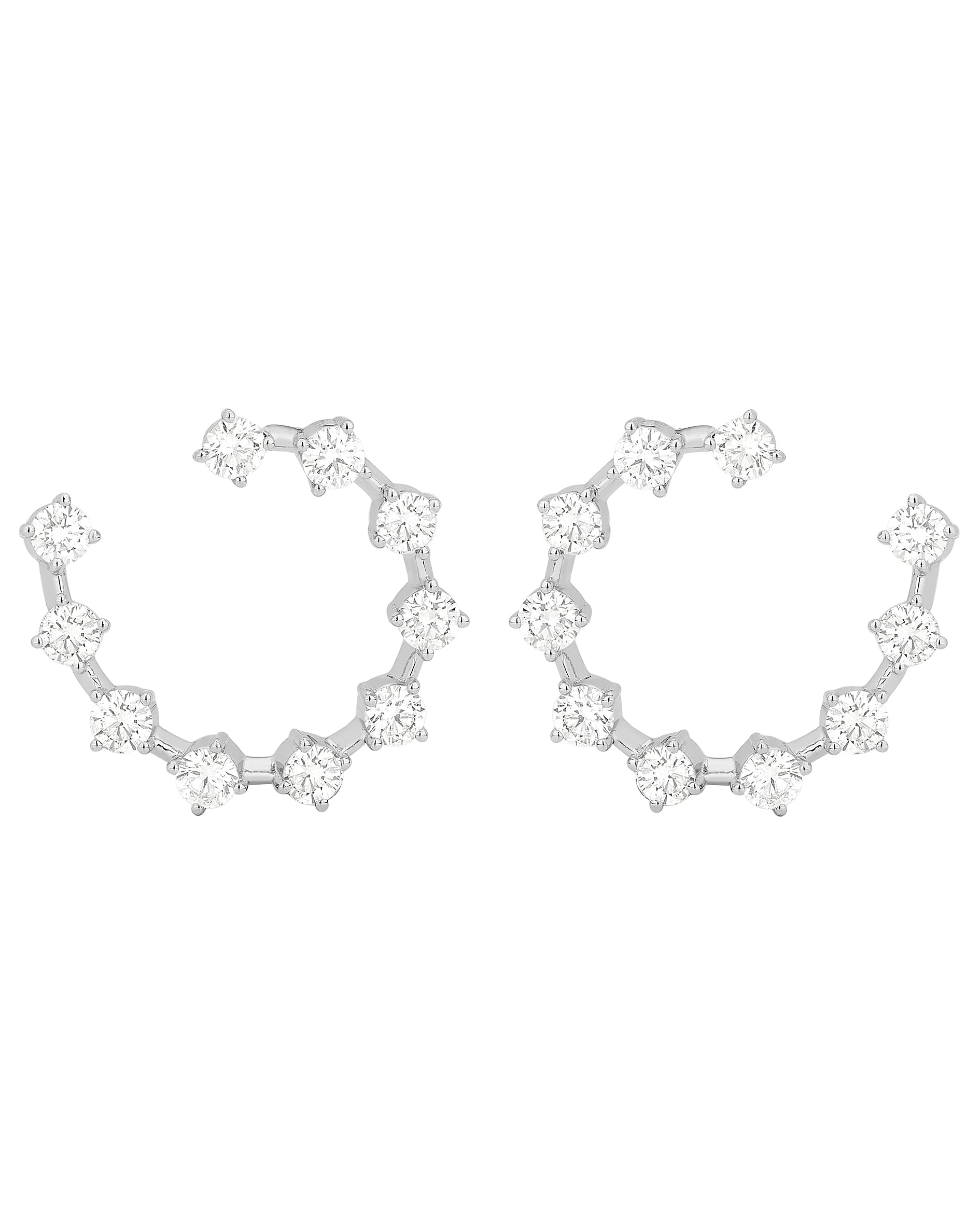Argola Inversa com Diamantes