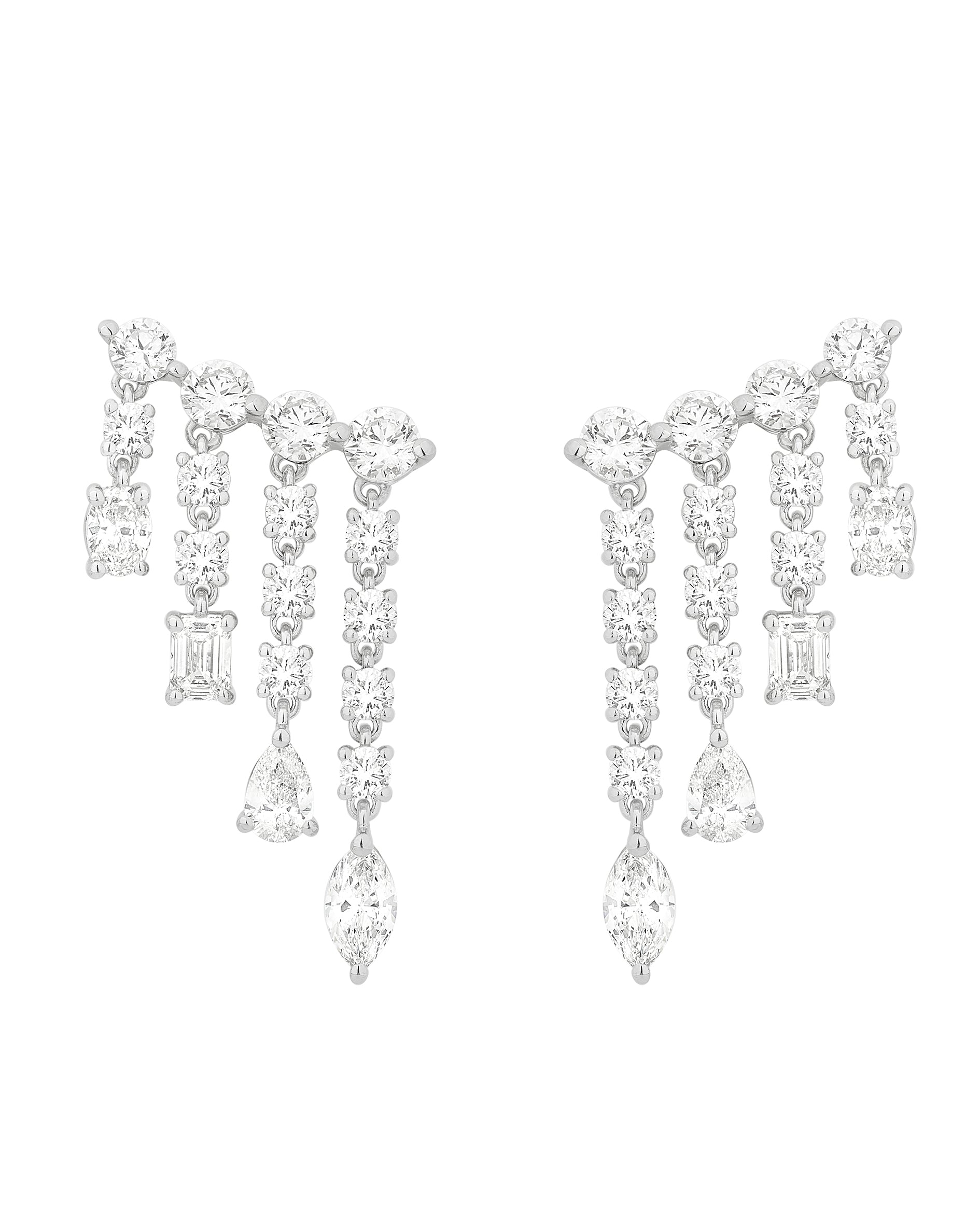 Diamond Earrings 4.02cts
