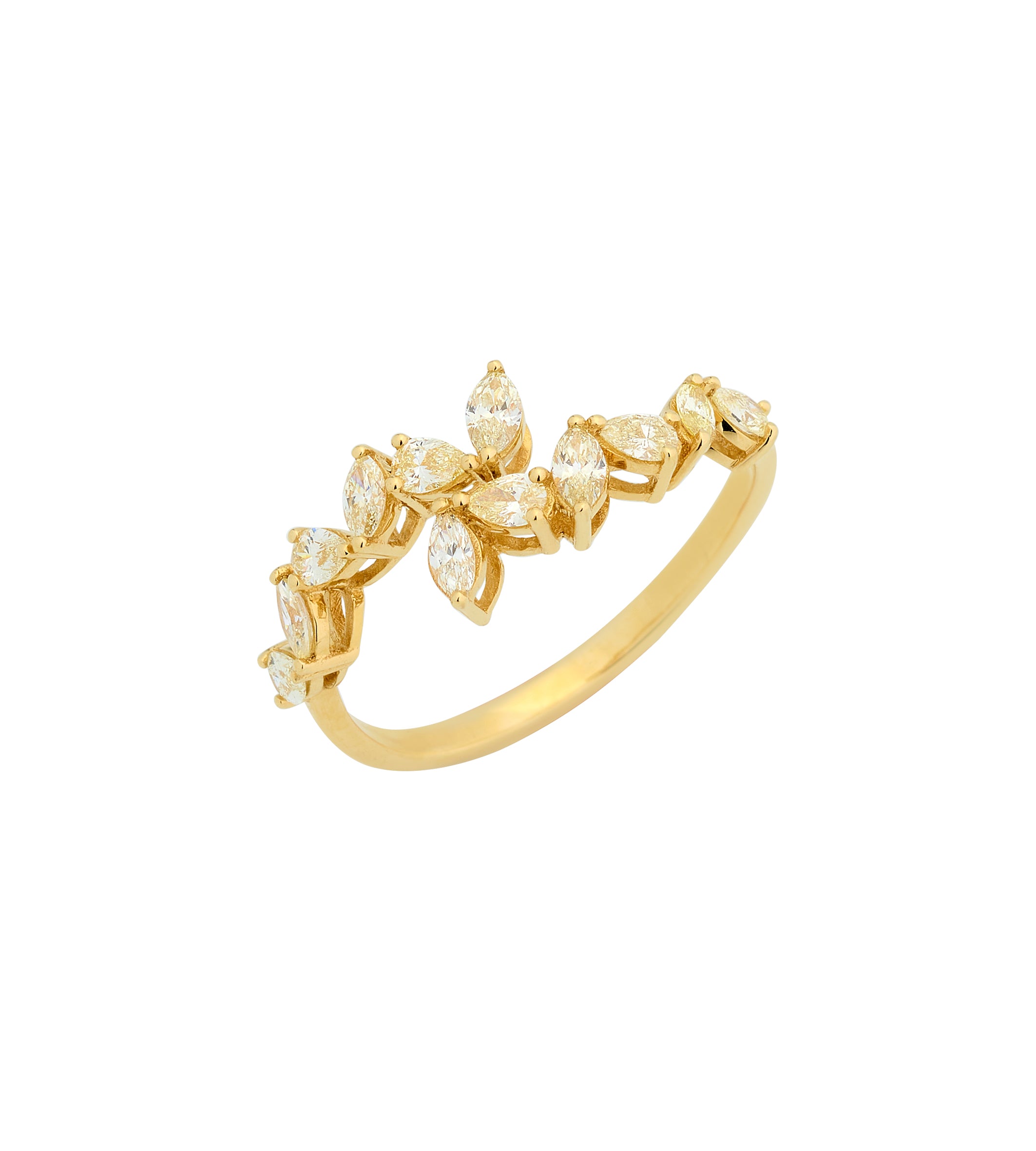 Anel Gotas Fancy Yellow