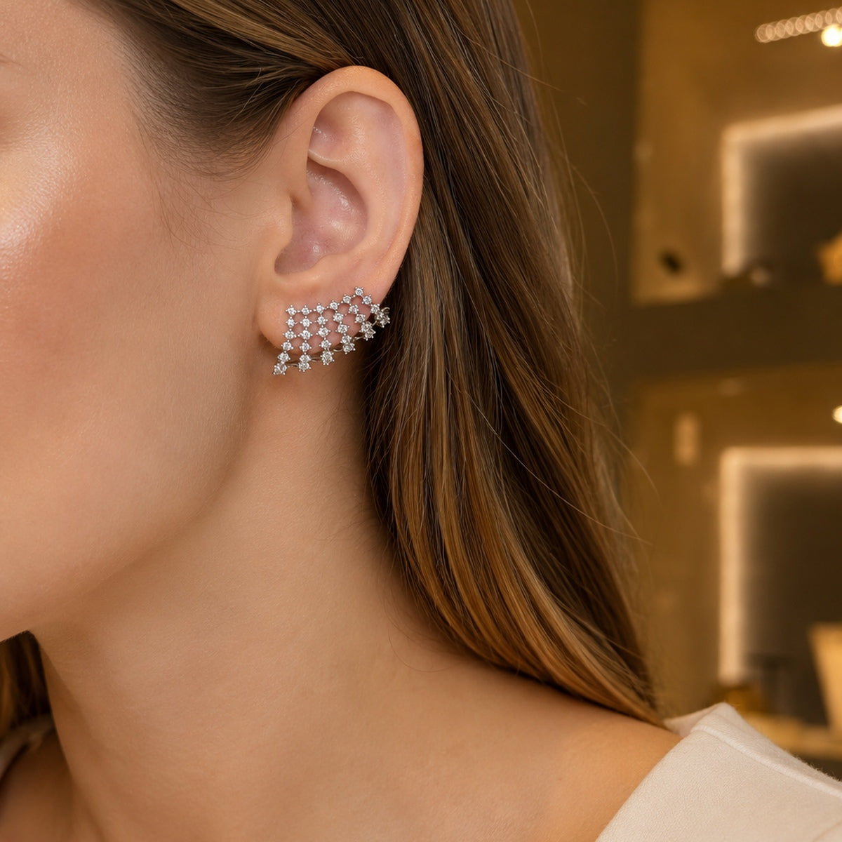 Earcuff de Diamantes 2.25cts