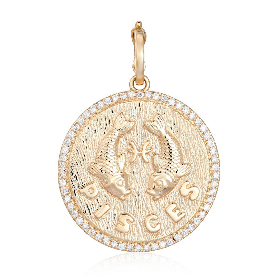 Pisces Zodiac Sign Medal