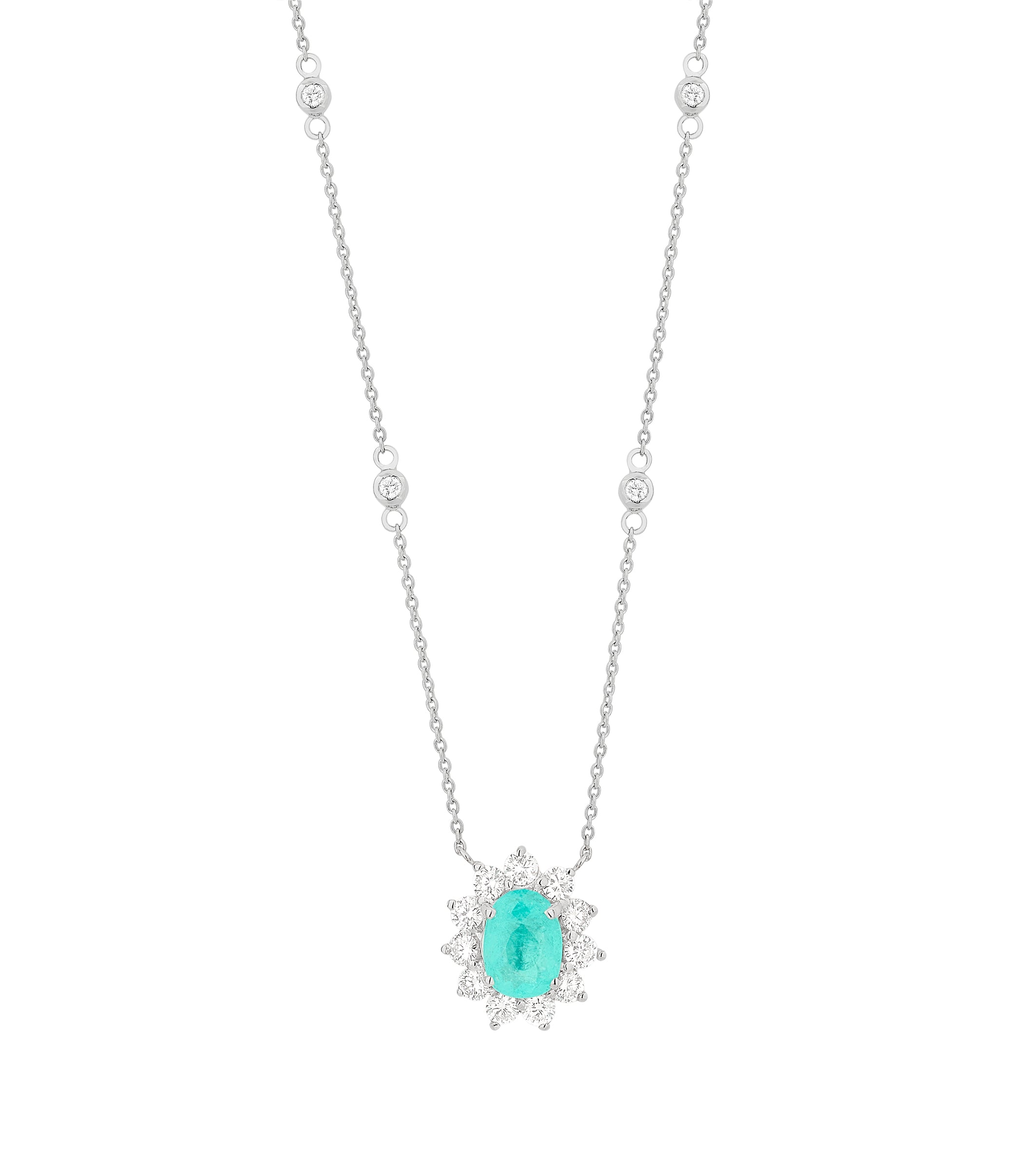 Necklace with Paraiba Tourmaline 1.23cts