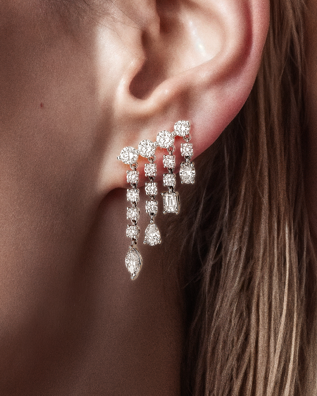 Diamond Earrings 4.02cts