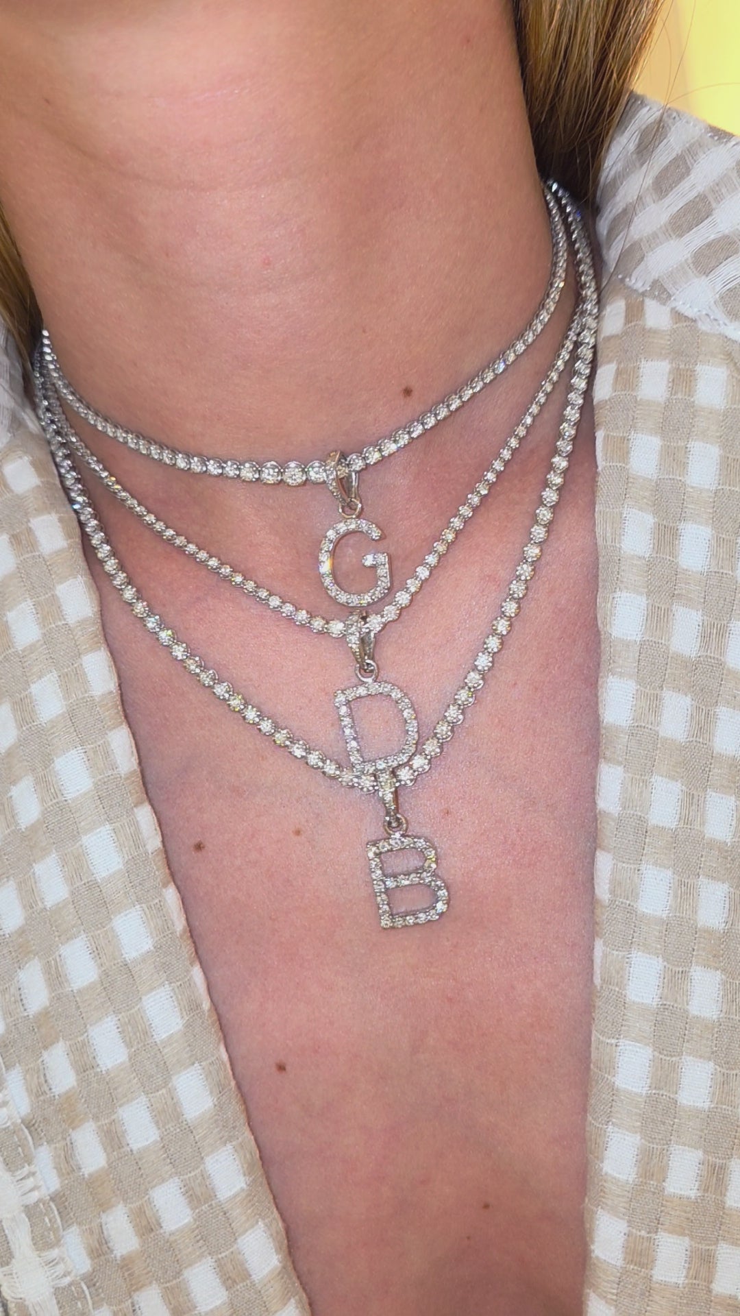 Pingente Inicial com Diamantes