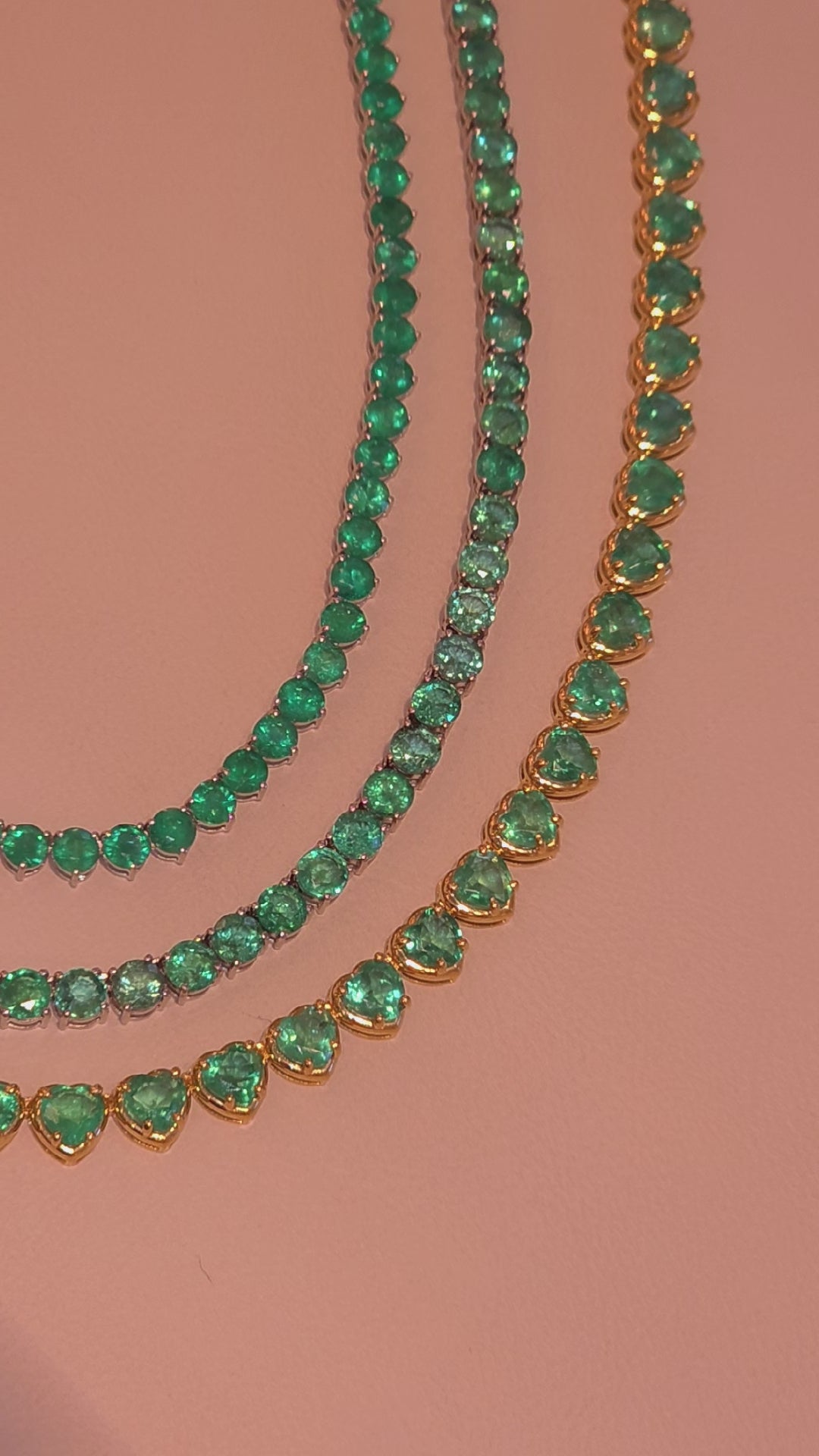 Colar Riviera Esmeraldas 18.46cts