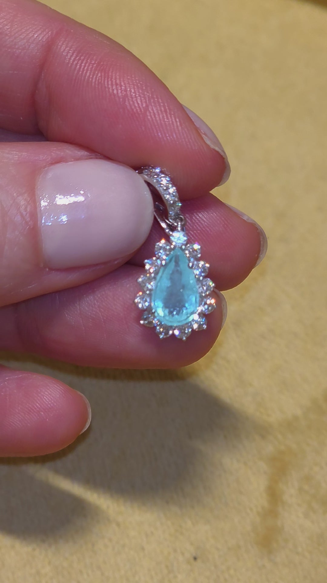 Pingente Turmalina Paraíba 1.17cts