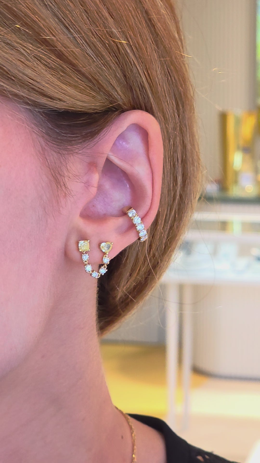 Wings Earrings with 2.80cts of Diamonds