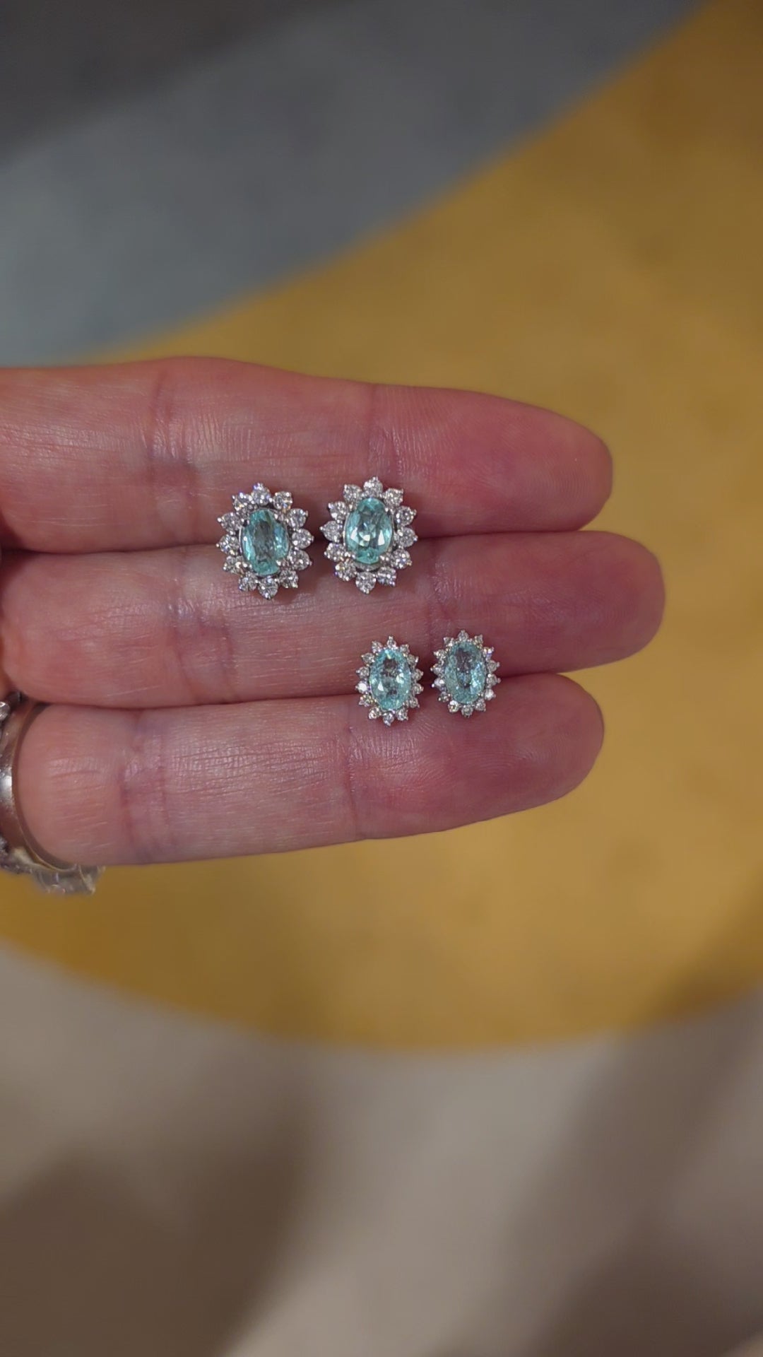 Aquamarine Teardrop Earring