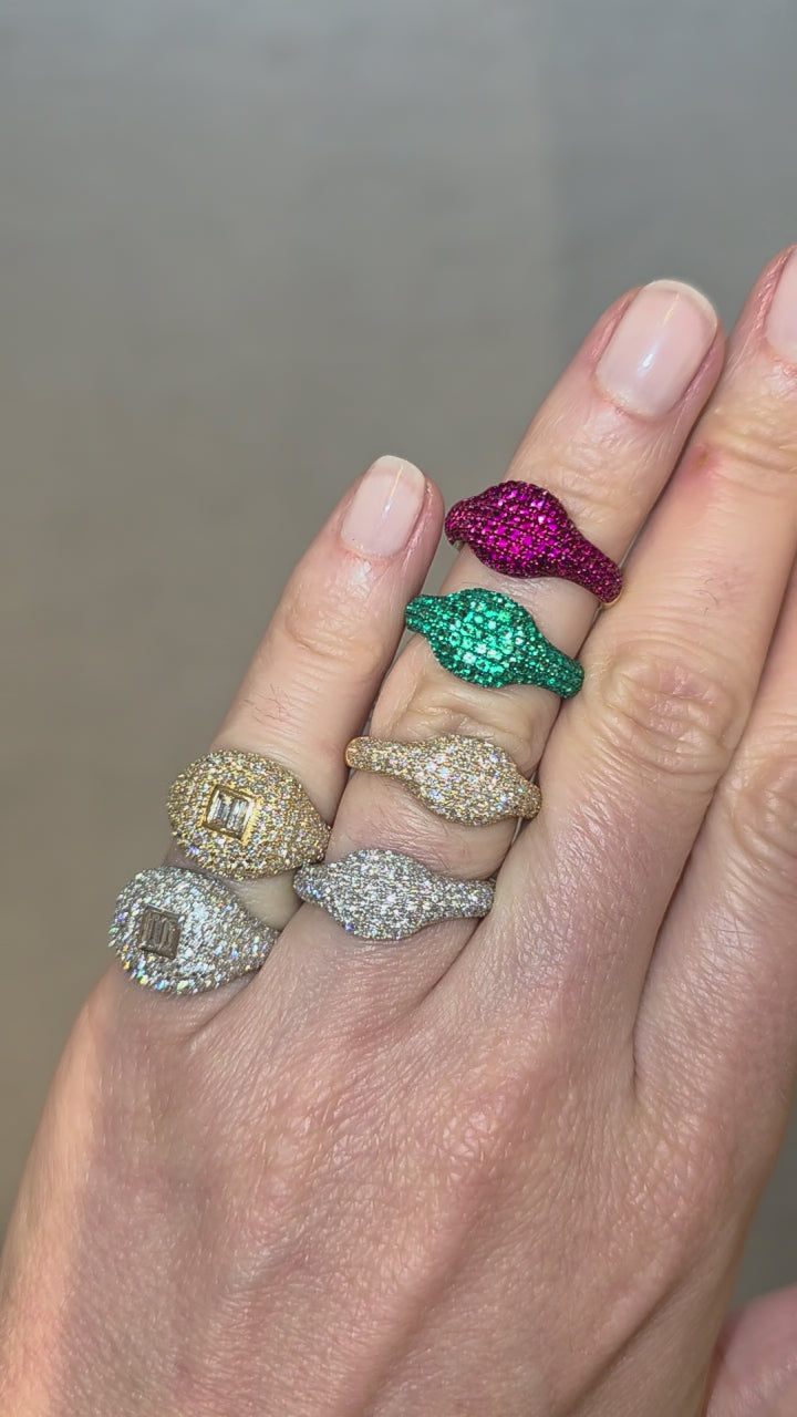 Pinky Ring Diamantes 1.48cts