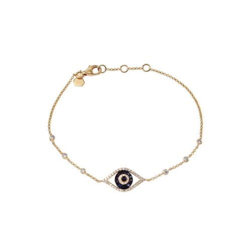 Pulseira Olho Grego Safiras
