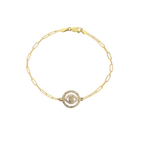 Pulseira Olho Grego Diamantes