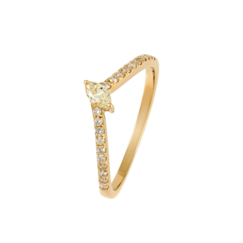 Anel Fancy Yellow Navetes