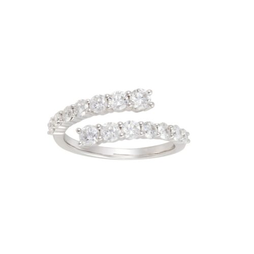 Anel Duplo de Diamantes