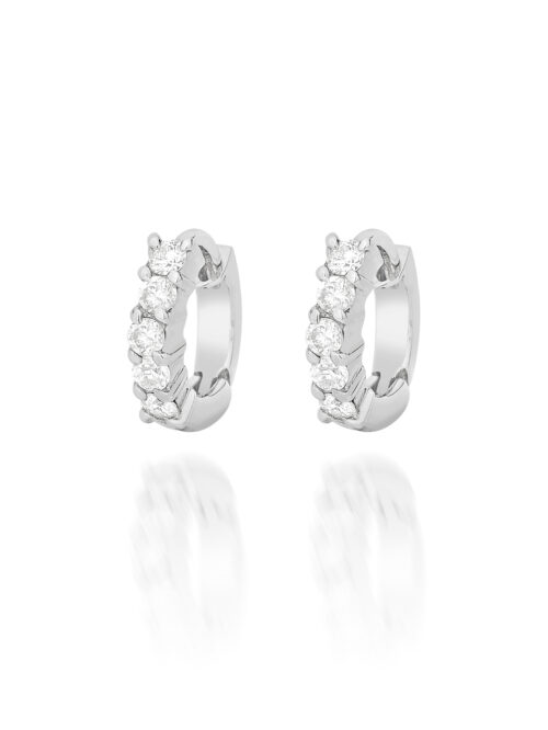 Argola com Brilhantes 0.50cts