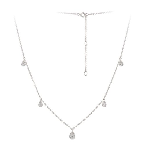 Colar Gotas de Diamantes
