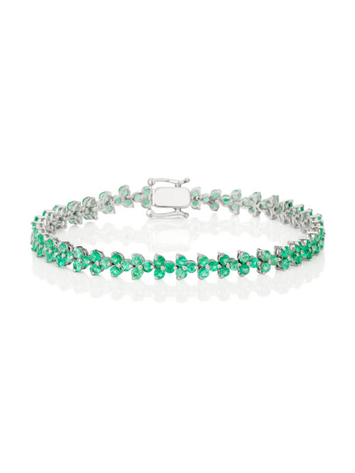 Pulseira Trevo de Esmeraldas