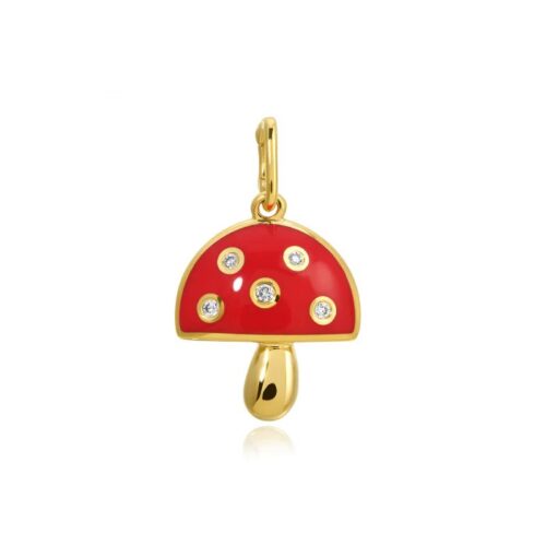 Mushroom Charm Enamel