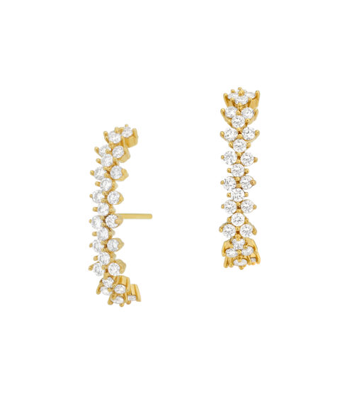 Brinco Ear Hook Diamantes