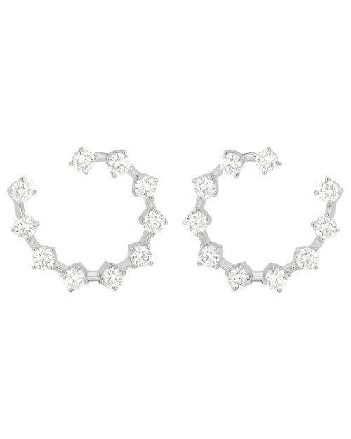 Argola Inversa com Diamantes