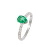 Anel Gota em Esmeraldas 0.49cts