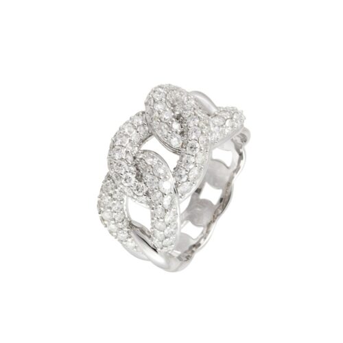 Anel Chain Diamantes 1.98cts